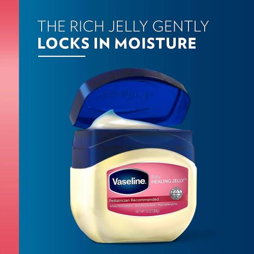 13oz 4 PackVaseline Petroleum Jelly Baby Skincare Protective & Pure 4 Count Treats Dry Skin And Prevents Chaffed Skin From Diaper Rash Hypoallergenic And Gentle On Skin 13oz