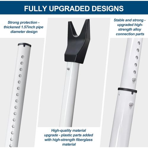 Rerishom Door Security Bar, Door Stoppers Security bar,Heavy Duty Door Lock Security Door Jammer Door Stopper for Apartment, Hotel Room,Screen Door Hardware, Gate Lock Bar, 2 Pack