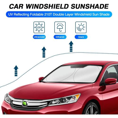 KUST Windshield Sun Shade for Honda Accord 2013-2015 2016 2017 Accessories Custom Fit Sunshade Foldable Sun Protector Block UV Rays Keep Your Car Cooler
