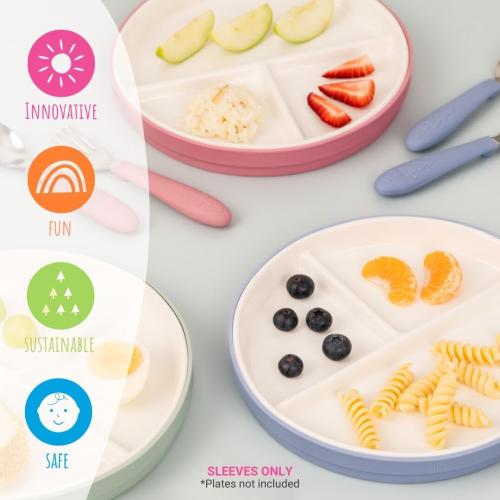 Elk and Friends Baby/Toddler 6.7 Porcelain Plate Sleeves Only | 4pk