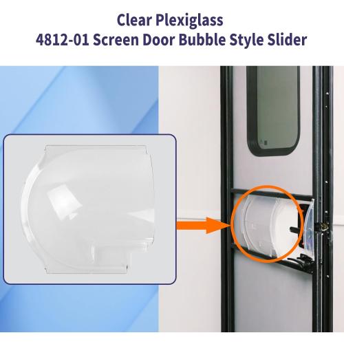 4812-01 RV Plexiglass Slider Kit for Dexter Right Hand Screen Door, Clear