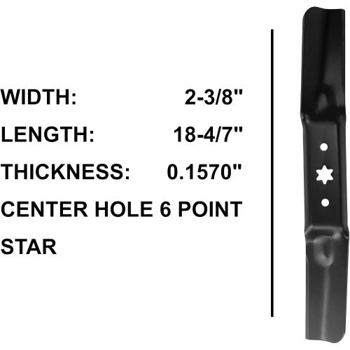 q&p 3pack Lawn Mower Blades Replaces 742-05056A 942-05056 942-05056A Fit for MTD RZT S54 L54 Troy Bilt 54 inch Deck