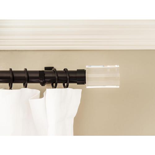 BlastHome® Luxury Curtain Rings – Premium Metal with Quiet, Smooth, Removable Nylon Inserts – Pinhooks and Clips Included – 1 1/2 Inside Diameter – 18 Rings for Two Standard Curtains – Tuxedo Black