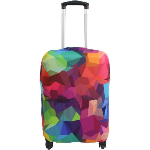 Explore Land Travel Luggage Cover Suitcase Protector Fits 27-30 Inch Case (Geometry, L)