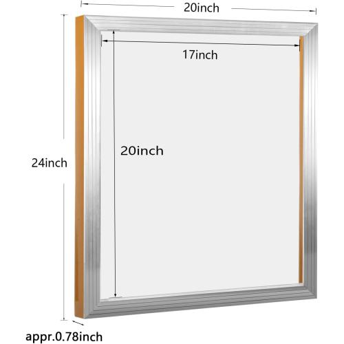 Caydo 2 Pieces 24 x 20 Inch Aluminum Silk Screen Printing Frames | for T-Shirts, Backpacks, Handbags DIY Printing