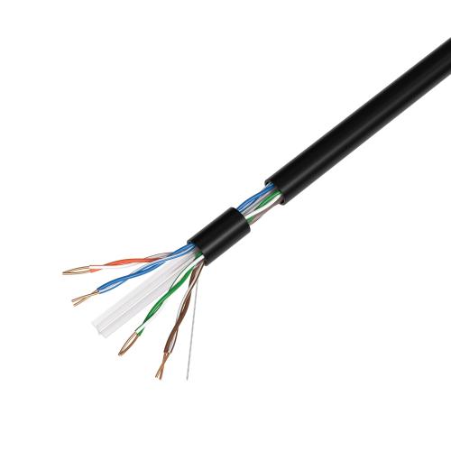 GESS Technologies 1000FT CAT5e Outdoor Ethernet Cable – Direct Burial UTP, 23AWG Solid CCA Wire, UV Resistant, PET PE Jacket for Weatherproof Networking