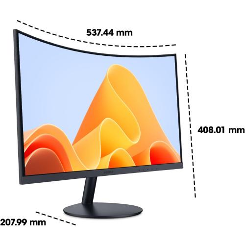 KOORUI 24 inch Curved Monitor, Full HD 1080P Curved Computer Monitor, 100Hz 1500R PC Screen, TÜV Rheinland Certified, HDMI VGA, Tilt Adjustment, LCD Display, Eye Care, Black 24N5CA