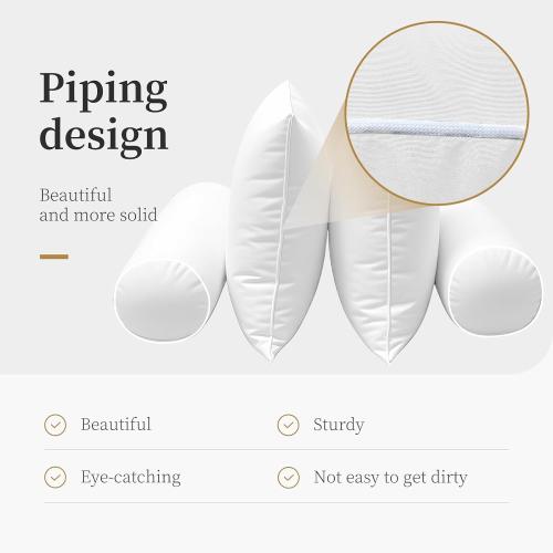 Outdoor Daybed Cushion Cover Twin,Daybed Mattress Bolster Pillow Fitted Sheet Cover,Twin Size Outdoor Daybed Cushion Covers (White, 75 * 39 * 6in)