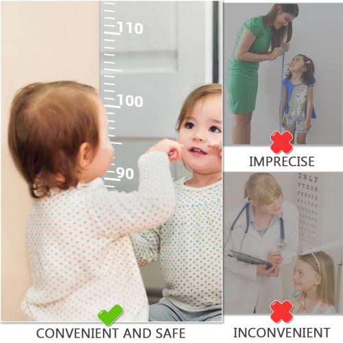 Growth Chart Mirror, Growth Chart Mirror for Wall, Mirror Growth Chart for Wall, Children's Growth Chart Mirror, Puzzle Mirror Growth Chart, Foldable Height Measuring Mirror, Bedroom Wall Decor