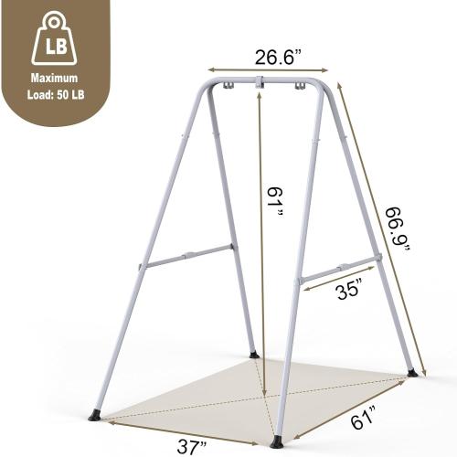 2 in 1 Baby Jumper with Swing, Baby Swing Indoor and Outdoor Use, Baby Jumpers and Bouncers, Toddler Swing with Foldable Stand