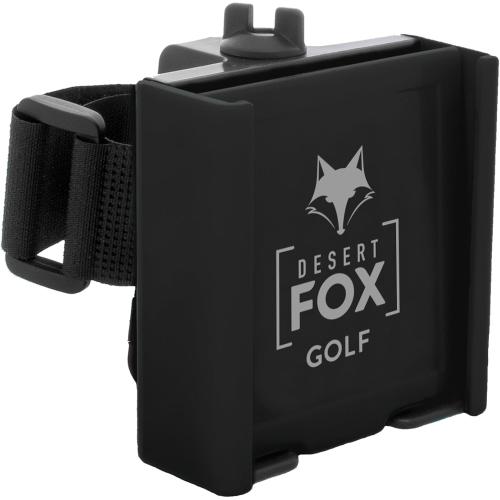 Phone Caddy – Adjustable Golf Cart Phone Holder with Secure Strap for Hands-Free GPS & Golf Apps – Universal Fit - Black