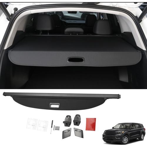 Trunk Cargo Security Cover for Ford Explorer ST Sport XLT - Enhanced Privacy, UV Protection, and Easy Installation - for Ford Explorer Accessories 2020 2021 2022 2023 2024 2025