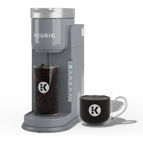 Keurig K-Iced Coffee Maker, Single Serve K-Cup Pod Iced Coffee Maker, With Hot and Cold Coffee Capabilities, Brews Any K-Cup Pod, Gray