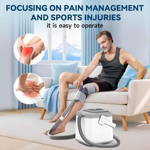 Cold Therapy Machine,Programmable Timer Ice Therapy for Knee with Silent Pump,Knee Ice Machine for Sports Injuries Cryotherapy,Shoulder,Ankle and Back