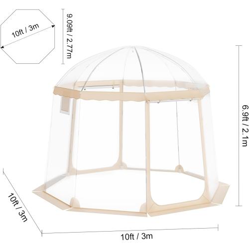 VEVOR Upgraded Pop Up Bubble Tent for 4-8 People, Need Simple Assembly -  Large Outdoor Clear Bubble Tent Dome, Weatherproof Clear Tent Shelter for Outdoor Activities, Events, and Parades