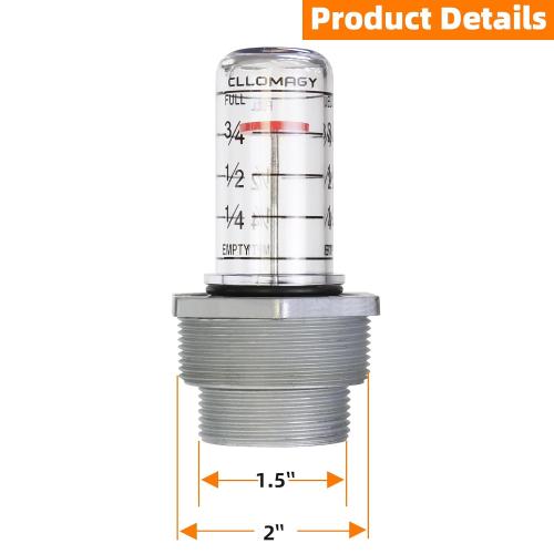 Oil Tank Gauge Fuel Oil Tank Level Gauge,Float Level Measure Compatible with Scully Signal Corp's Scul-Tel & for Intelli-Tank (Vertical) Depth from 42 to 44 Diameter,1-1/2 and 2 Male NPT Thread