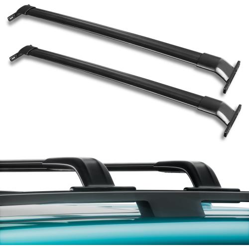 260lb Roof Rack Cross Bars for 2016-2022 Honda Pilot (ONLY FIT Factory Flushed Side Rails), Matte Black Heavy Duty Aluminum Cargo Crossbar