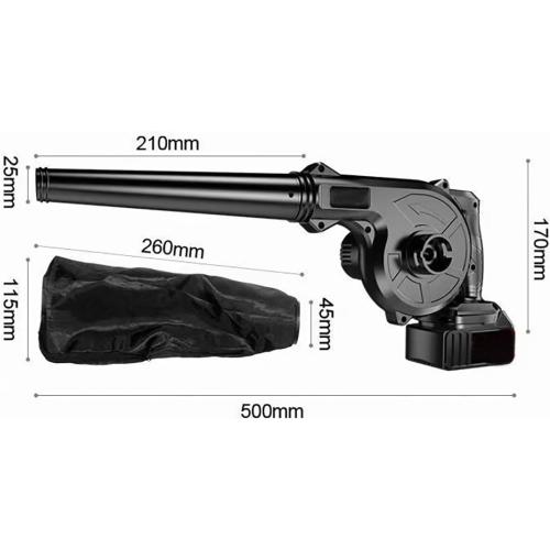 Cordless Snow Blower, 3 in 1 Handheld Vacuum Snow Cleaner with Anti-Slip Handle, 0-20000r/min Speed and 40m³/Min Air Volume, High Speed Cooling System and Powerful Motor, for Garden, Patio, Lawn