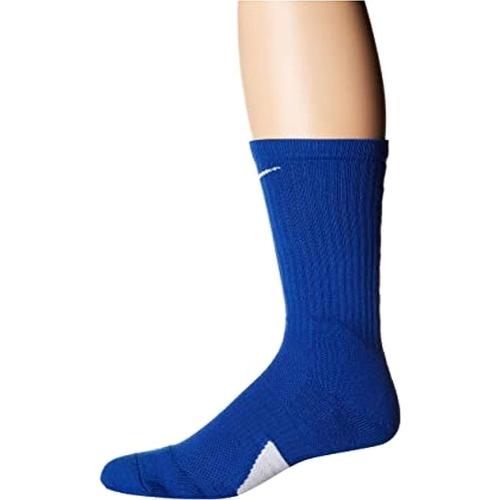 Nike Elite Basketball Crew Socks Large (Fits Men Size 8-12, Women Size 10-13) SX7626-463 Royal, White