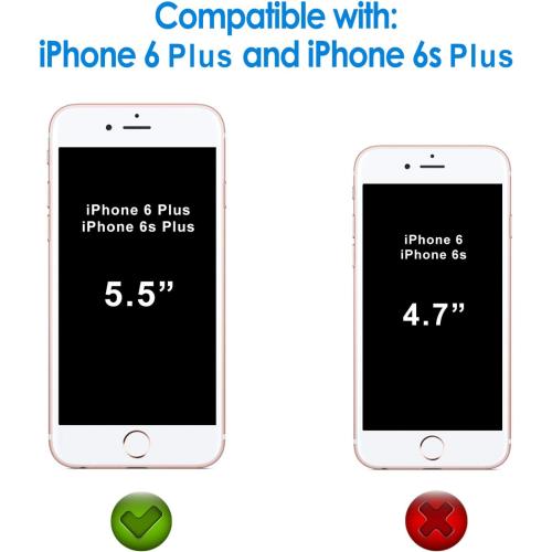 JETech Screen Protector for iPhone 6 Plus and iPhone 6s Plus, 5.5-Inch, Tempered Glass Film, 2-Pack