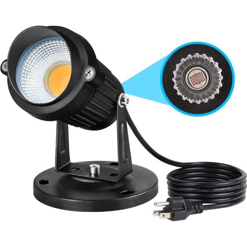 SUNVIE Dusk to Dawn Outdoor Lighting 120V LED Spot Lights Outdoor Landscape Spotlights with Photocell Sensor Waterproof Outdoor Spot Lights for Yard 7W Outdoor Spotlight Flag Light for Garden Tree