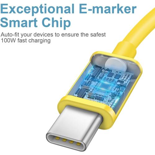 Yellow 2 Pack iPhone 17 16 15 Charger Fast Charging Type C Chargers USB C Charger Block iPhone Air Chargers with 2 Pack 6FT Cable for iPhone 17/17 Plus/17 Pro Max/16/16 Plus/16 Pro Max/15 Pro Max/iPad Pro(Yellow)