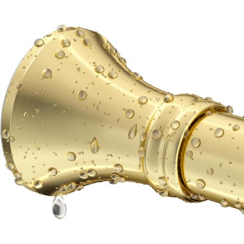 YNL Gold Shower Curtain Rod 36-84 Inch(3-7ft), No Slip No Drill Stainless Steel Spring Tension Curtain Rod, No Rust Shower Rod Adjustable For Bathroom Window Bedroom