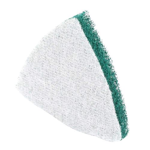 5 Pcs Triangle Scouring Pad, Scouring Stick, Self Adhesive Plate Grinding Machine Accessories, Green Scrub Pads for Surface Sanding Polishing
