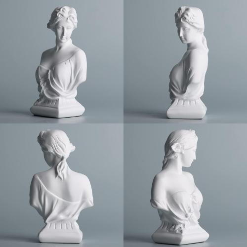 DOVDOV Greek Goddess Decoration, Young Venus Bust, Classic Roman Bust, Greek Mythology Decoration, for Home Decorative Statues, Home Office, Bedroom, Console, Shelf Decoration