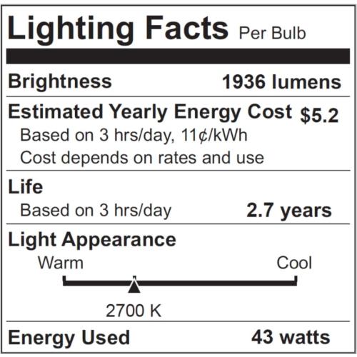 PAR38 Halogen Flood Light Bulbs 4 Pcs, 90W Equivalent, 120V, E26 Base, 2700K Warm White Light for Indoor and Outdoor