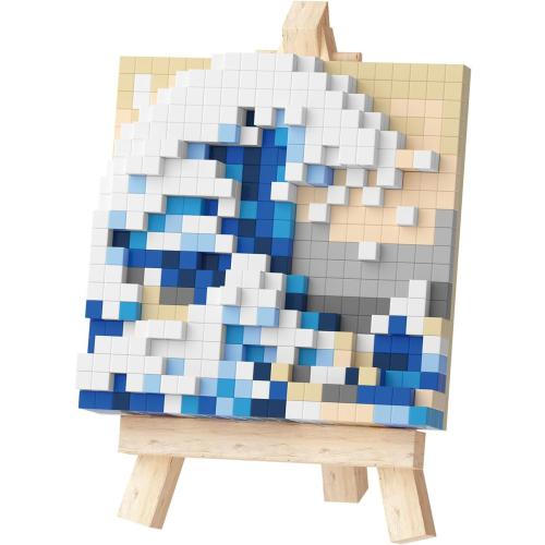 World Famous Painting Mini Building Block Set for Home and Office Decoration WKLJM-03 (Waves)
