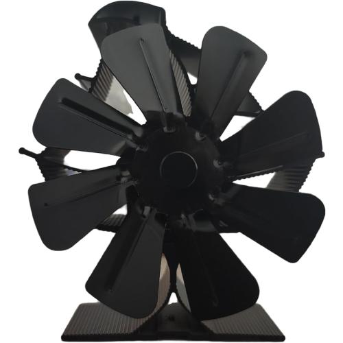 Melede 8-Blade Heat Powered Stove Fan for Wood/Log Burner/Fireplace increases 80% more warm air than 2 blade fan