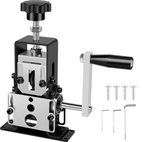 Manual Wire Stripping Machine 0.06''-0.98'' Copper Wire Stripper with Hand Crank or Drill Powered Wire Stripper Tool, Aluminum Frame Wire Peeler for Scrap Copper Recycling