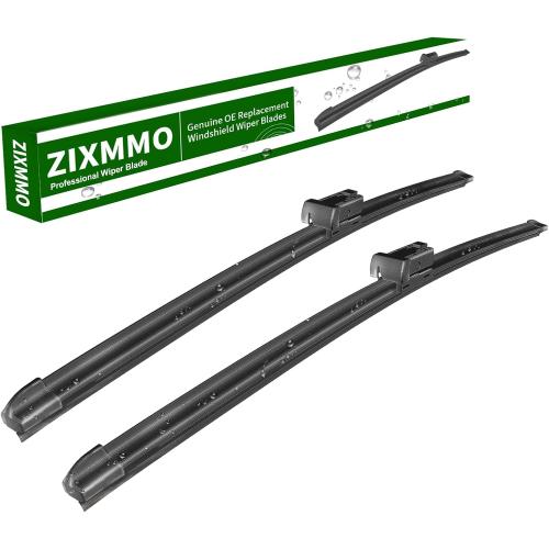 2 wiper blades Replacement for 2016-2022 Tesla Model X windshield wipers | with Integrated Washing,Durable Stable and Quiet, fit All Weather Performance,Original Equipment 28 18(set of 2) top lock‼️light dirt and missing one wiper‼️