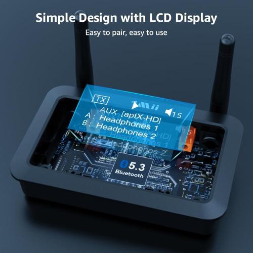 1Mii B03  Bluetooth 5.3 Transmitter Receiver for TV Home Stereo