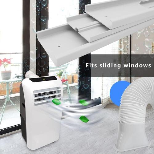 Portable Air Conditioner Kit with Hose, Adjustable Window Seal with Hose for Vertical/Horizontal Window