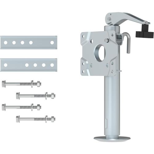 Swivel Bolt-on Trailer Jack, Trailer Jack Stand, 10 Vertical Movement, Mounting Hardware Included, 1000 lbs