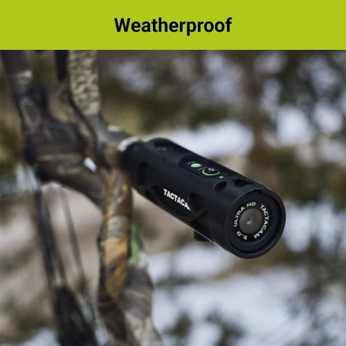 TACTACAM Solo WiFi Hunting Action Camera - Hunter Package - Includes Bow Stabilizer, Gun Mount and Under Scope Rail Mount