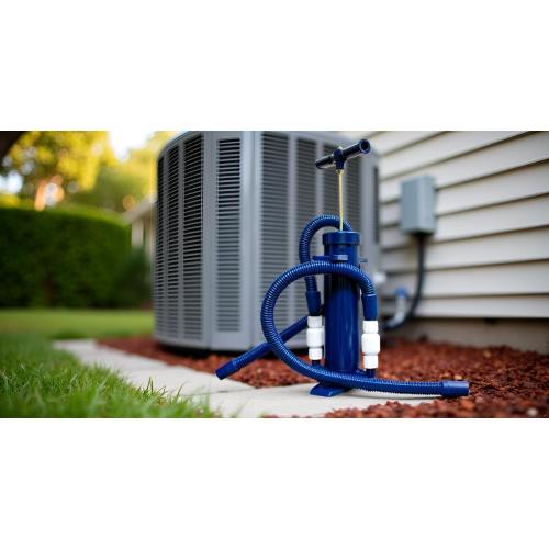 RectorSeal Mighty Pump 97795 Hand Operated A/C Condensate Pump, Easy Application, Lightweight & Heavy Duty PVC, Clears Slime, Mold, and Dirt, Easy Application, HVAC