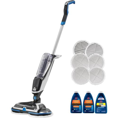 BISSELL Spinwave Cordless Hard Floor Expert Spin Mop Cleaner 18V with washable mop pads for sealed hard floors