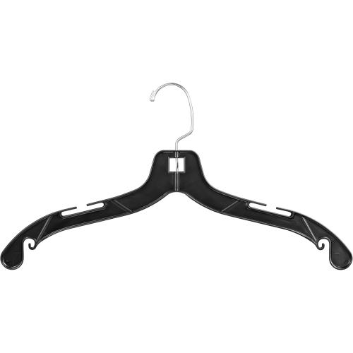 DEILSY™ Black Plastic Clothes Hangers - Durable Plastic Hanger 50 Pack for Organizing Garments for Shirt Hangers and Dress Coat Hangers Black Clothing Retail Hanger
