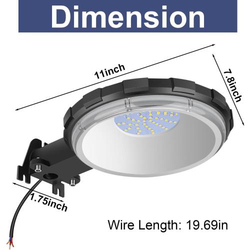 LED Barn Light, Dusk to Dawn Outdoor Lighting with 100W 10000LM 5000K Daylight, IP65 Waterproof Outdoor Security Flood Lights for Garage Yard Street Warehouse Use