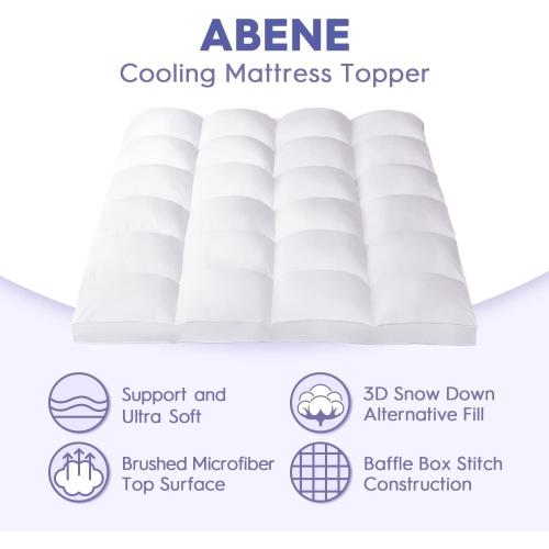 Size Queen Color White  Queen Size Mattress Topper for Back Pain Relief, Extra Thick Mattress Pad Pillowtop, Soft Plush Mattress Cover Bed Topper with Deep Pocket, Overfilled Down Alternative Filling, White