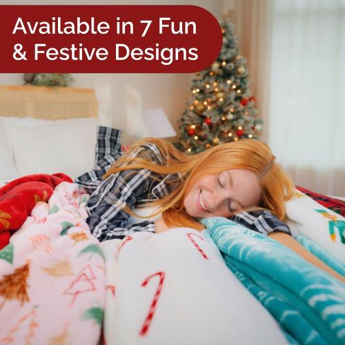 Ultra Soft Fleece Blanket Throw Size - Christmas Flannel Fleece Luxury Throw Blanket - Lightweight Throw for Couch, Bed, Chair - Warm & Breathable - Cozy Microplush Bedding - Gingerbread Man
