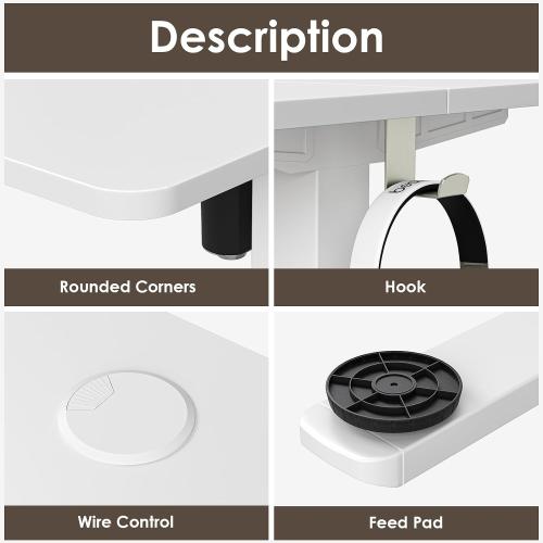 Electric sit  Stand desk Adjustable Height Sit Stand Home Office Desk
