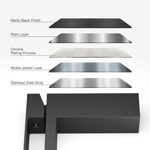 Matte Black Waterfall Bathroom Faucet 1 Hole or 3 Hole, Single Handle Rv Bathroom Sink Faucet with Pop Up Drain, Bathroom Vanity Faucet with cUPC Supply Hose and Deck Plate