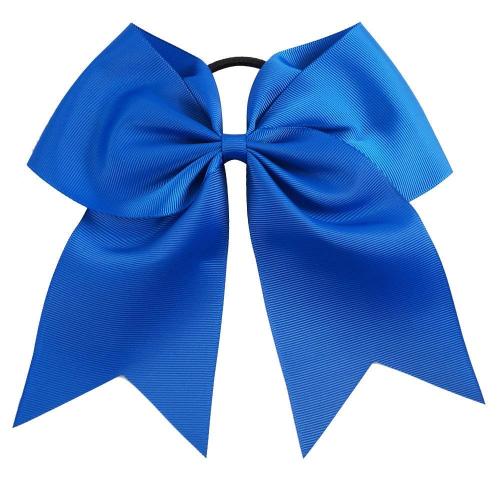 15PCS 8 Large Cheer Hair Bows Ponytail Holder Elastic Band for Cheerleading Girls