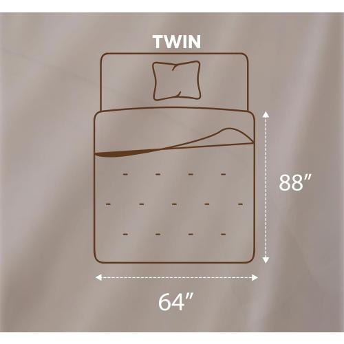 Utopia Bedding Comforters Twin Size, All Season Duvet Insert, Down Alternative Twin Comforter with Corner Tabs, Machine Washable Bed Comforter 64 x 88 Inches (White)