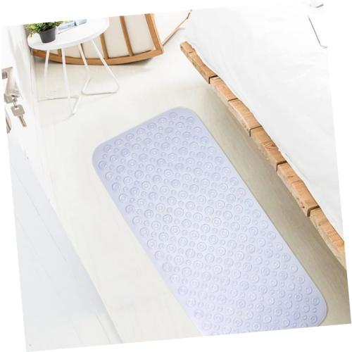 PVC Non-Slip Bath Mat 88x40cm Washable Shower Rug Suction Cups for Bathroom Safety Comfortable Foot Massage Design for Daily Use