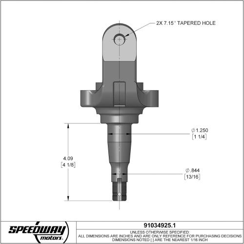 1955-57 Compatible with Chevy 2 Drop Spindles, Aftermarket Disc Brake Conversion